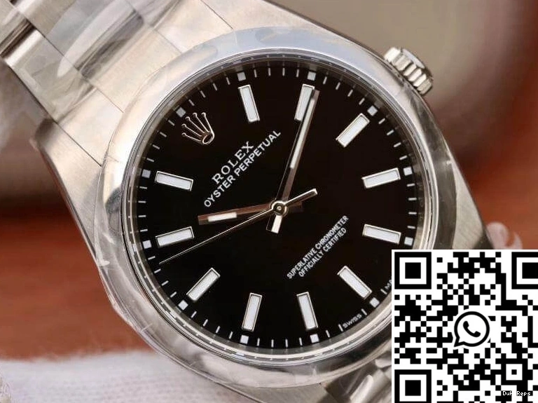 Factory Dial Black Oyster AR 114300 Perpetual Rolex 39mm 0804